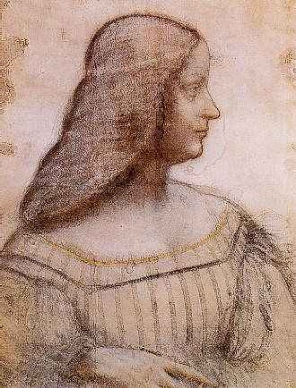 retrato de perfil de isabella d'este hacia 1499.jpg